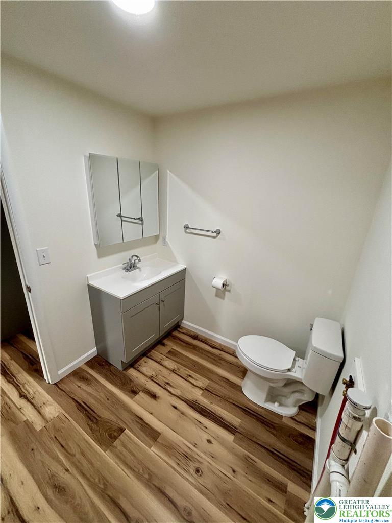 253 Main Street Parryville, PA 18071 - Photo 12 of 31 a bathroom with a sink a toilet and mirror