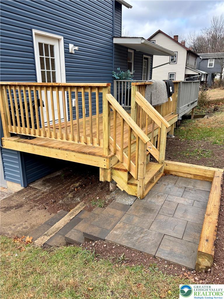 253 Main Street Parryville, PA 18071 - Photo 27 of 31 a view of a house with wooden fence