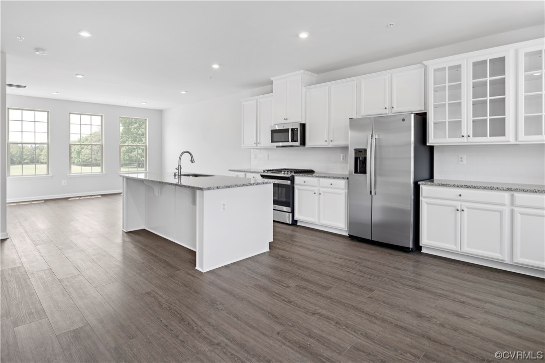 1207 Lazy River Road, Unit 17C Midlothian, VA 23114 - Photo 3 of 7 a kitchen with stainless steel appliances a refrigerator sink and cabinets