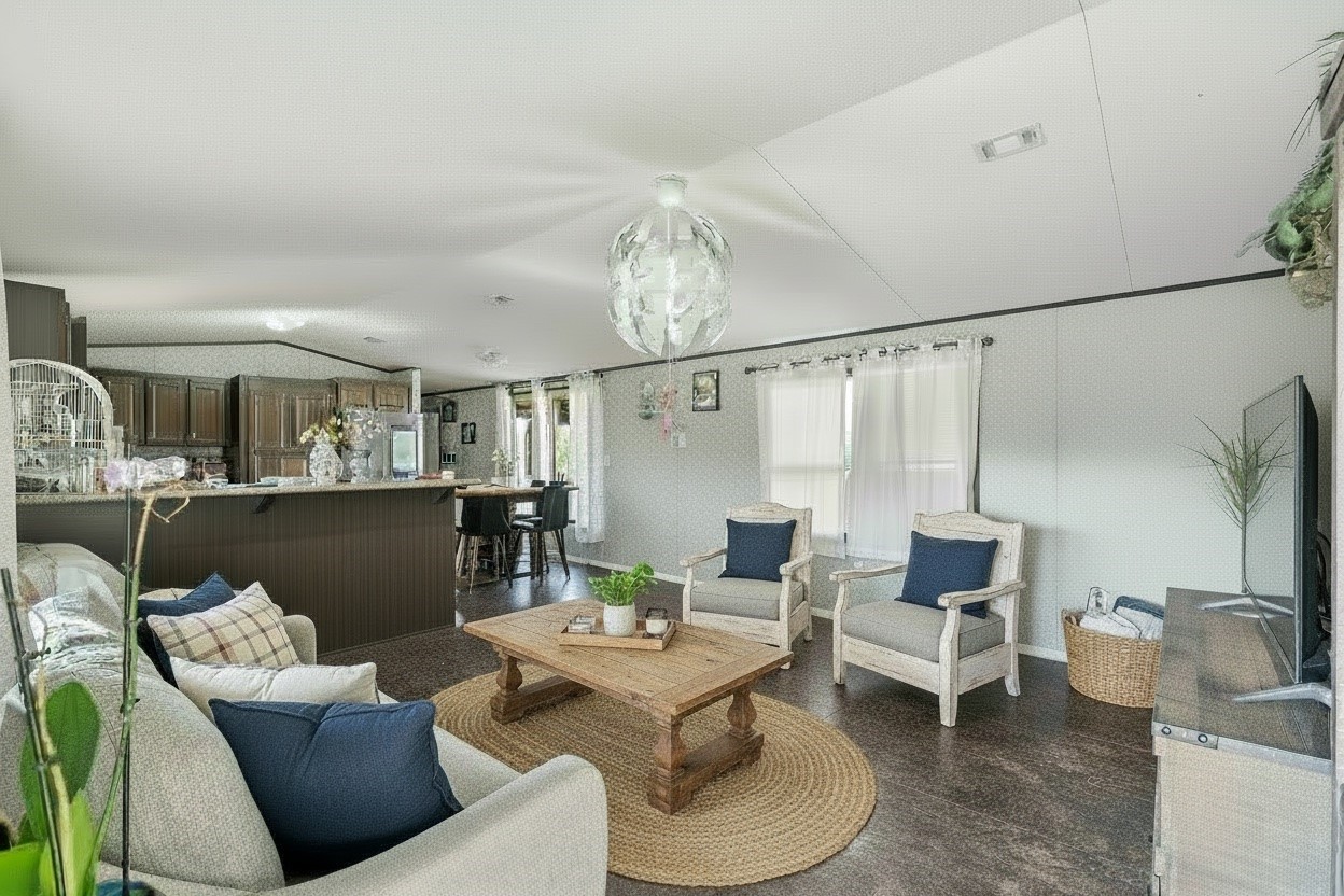 14633 Forest Tower Court Conroe, TX 77306 - Photo 4 of 26 Living room is virtually staged to show alternative decor style