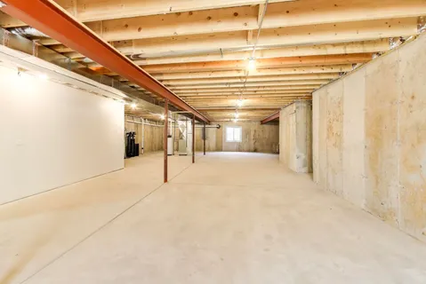 a view of a indoor garage