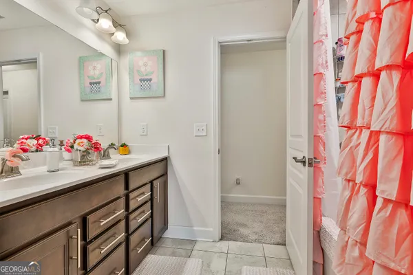 a view of swimming pool with an outdoor space and seating area