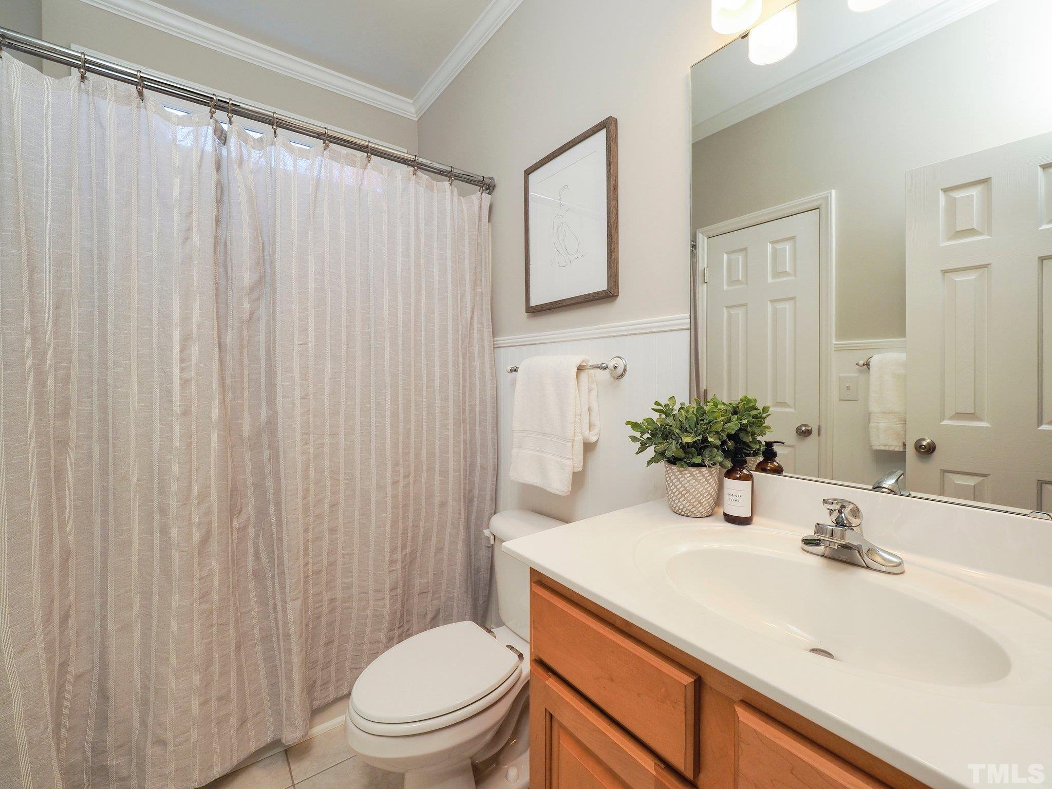 703 Haddon Hall Drive Apex, NC 27502 - Photo 21 of 49 a bathroom with a sink toilet and mirror