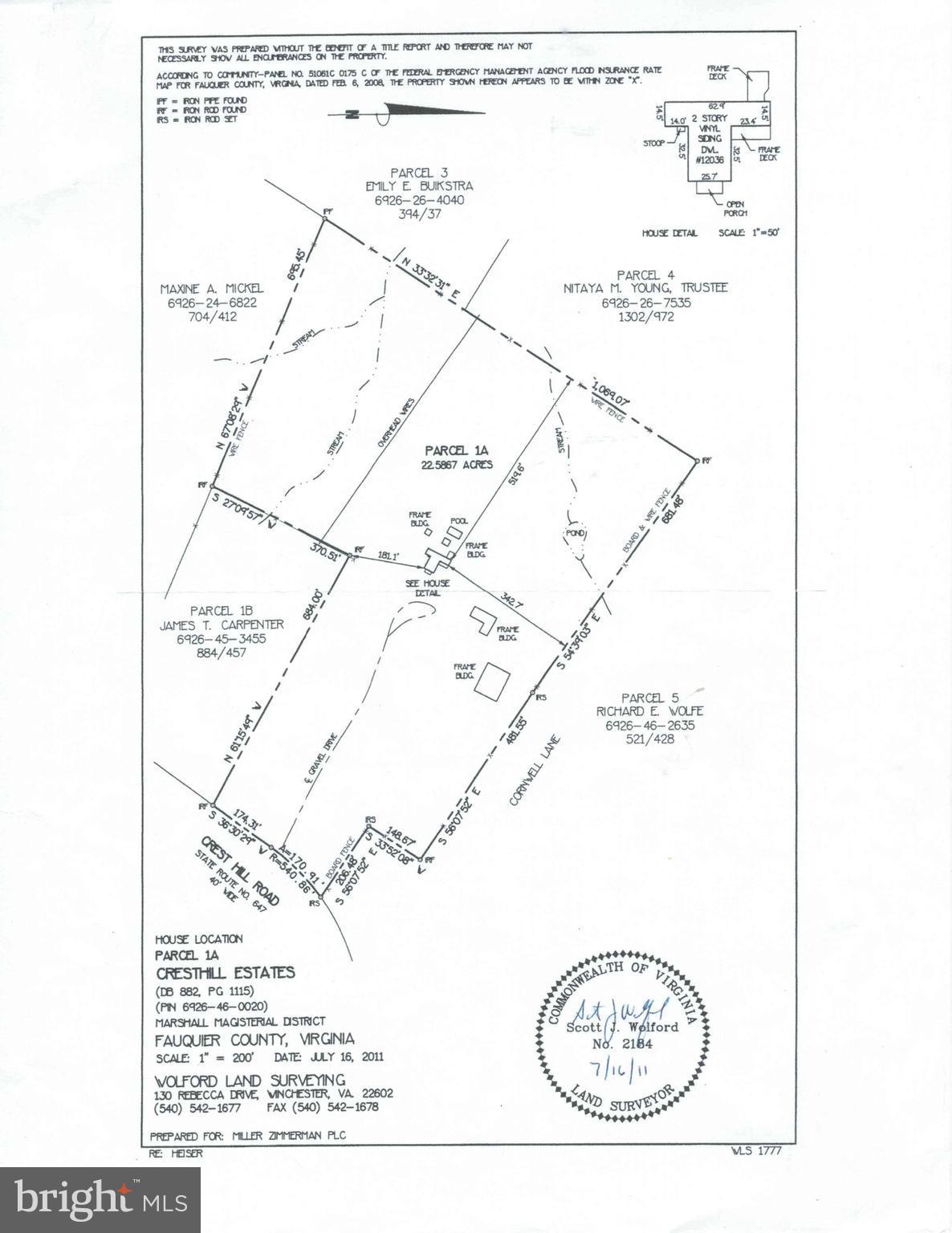 12036 Crest Hill Road Hume, VA 22639 - Photo 30 of 30 Plat of the property