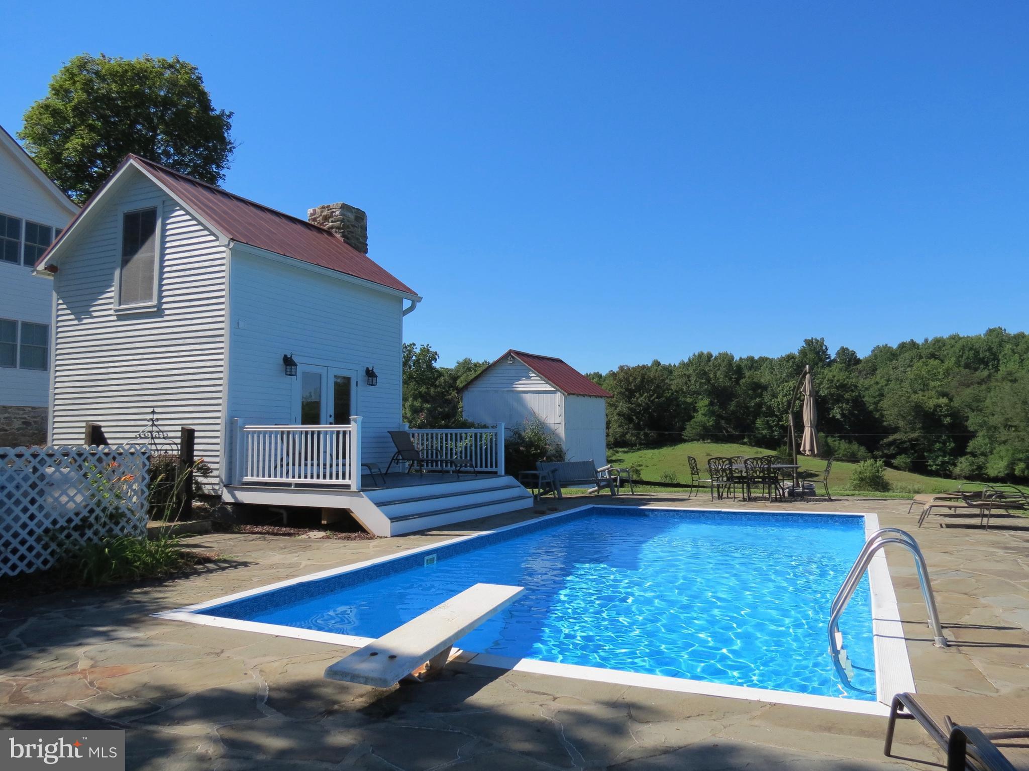 12036 Crest Hill Road Hume, VA 22639 - Photo 5 of 30 Pool and Pool-Guest house w/ BR & tiled bath