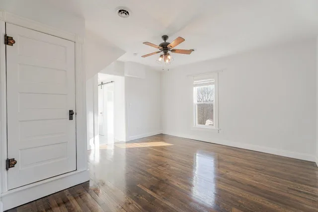 a view of a balcony with a lake view