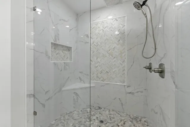 a view of empty room with windows