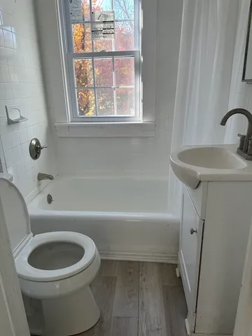 a bathroom with a sink a toilet and a bathtub