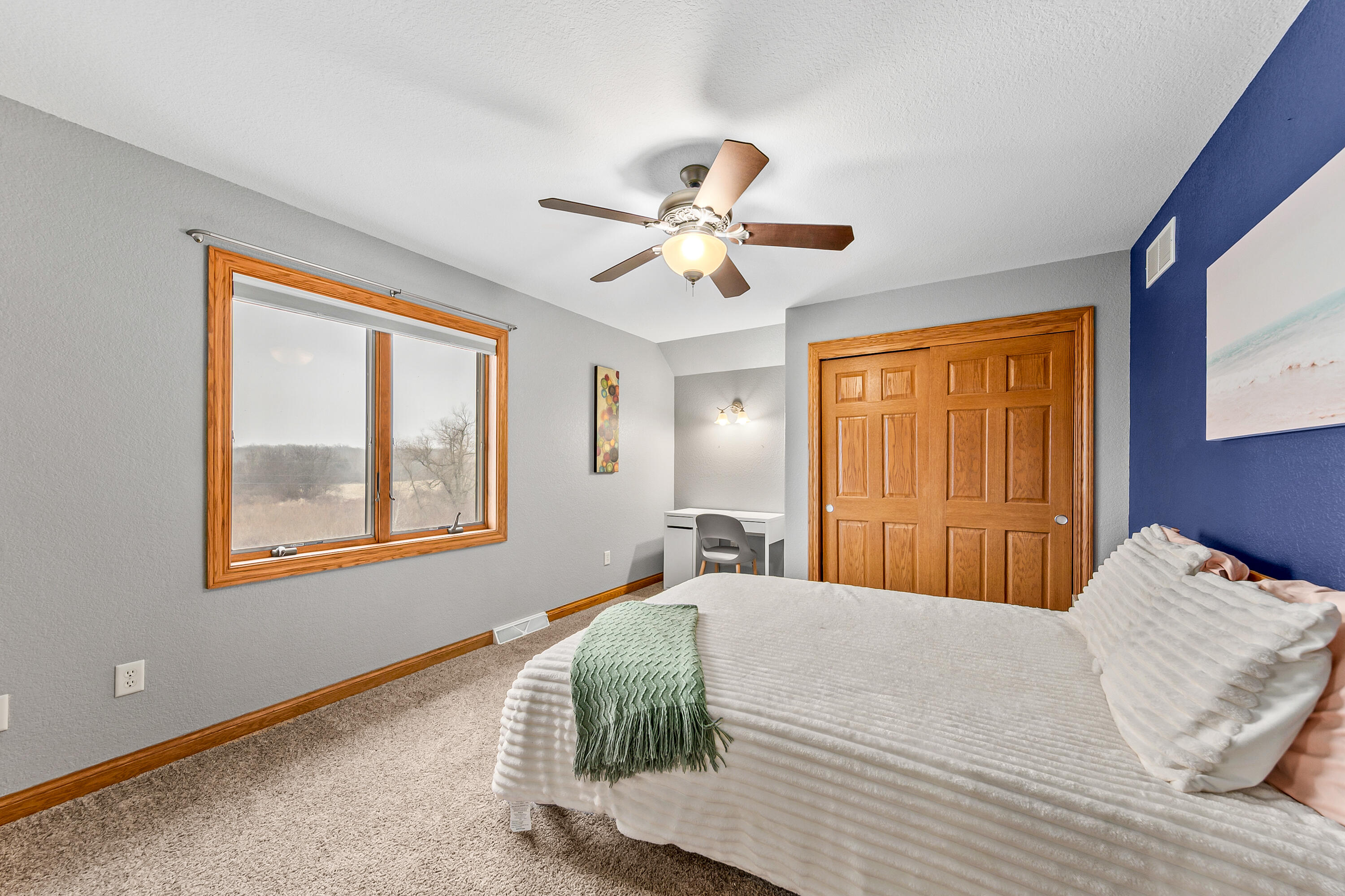 S62W28195 Ridge Valley Road Genesee, WI 53189 - Photo 51 of 68 Bedroom 2 boasts a private bathroom and 2 closets!
