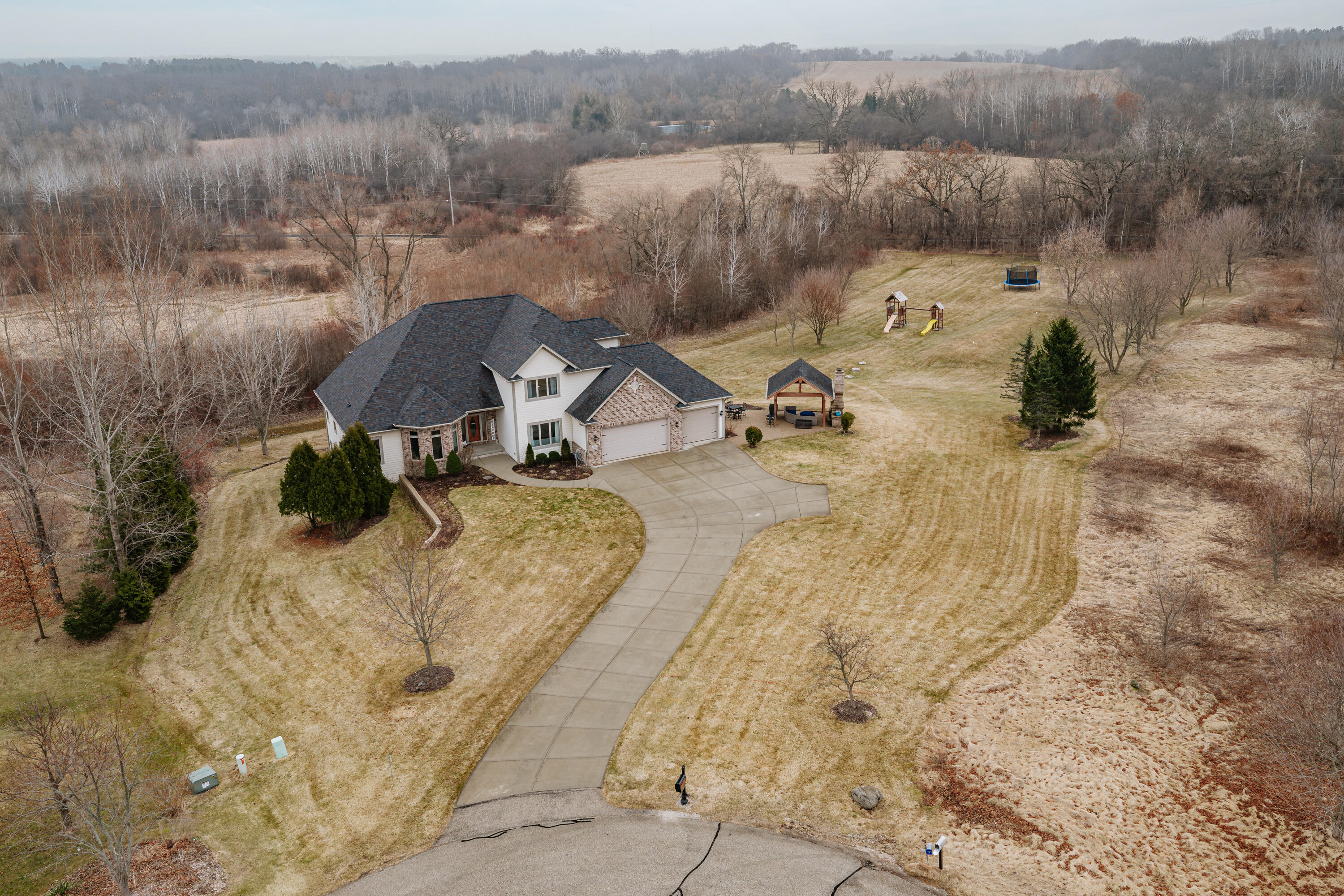 S62W28195 Ridge Valley Road Genesee, WI 53189 - Photo 62 of 68 Drone View