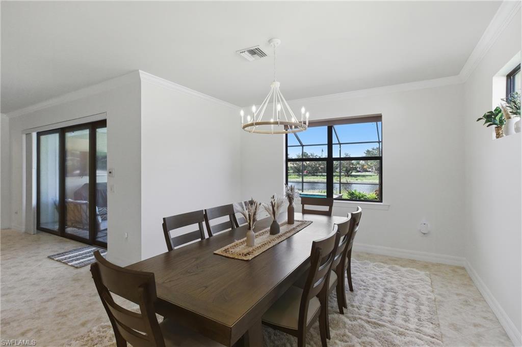 11041 Castlereagh Street Fort Myers, FL 33913 - Photo 9 of 49 a view of a dining room with furniture window and outside view