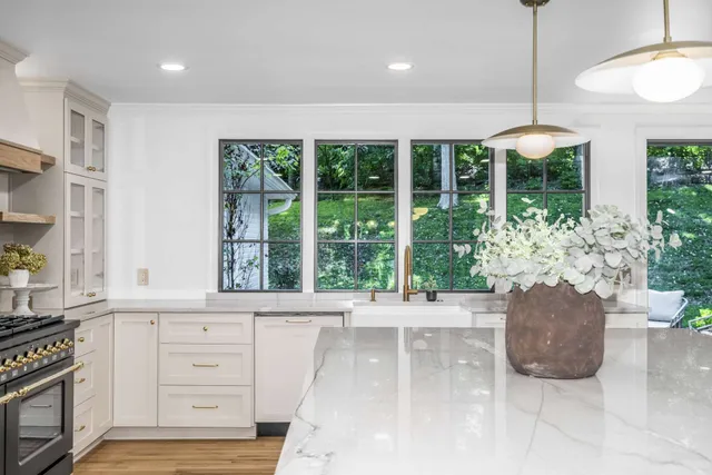 a view of a livingroom with a flat screen tv