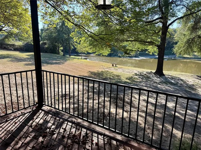 a view of city from a balcony