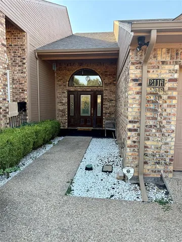 a view of a front door of the house