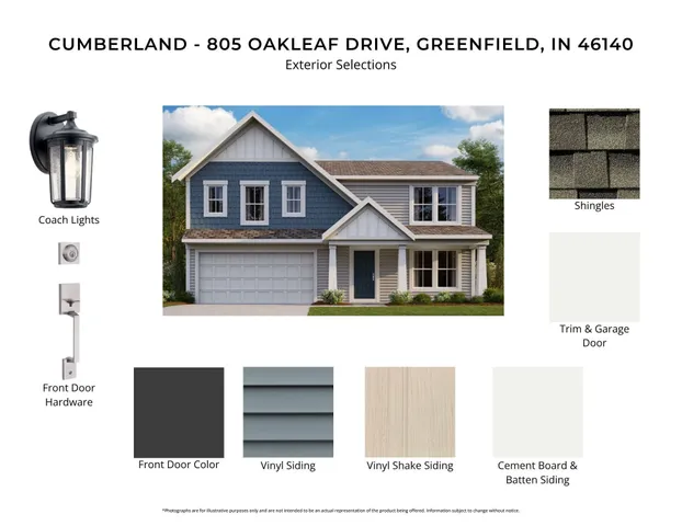 $349,990 | 805 Oakleaf Drive, Greenfield, IN 46140