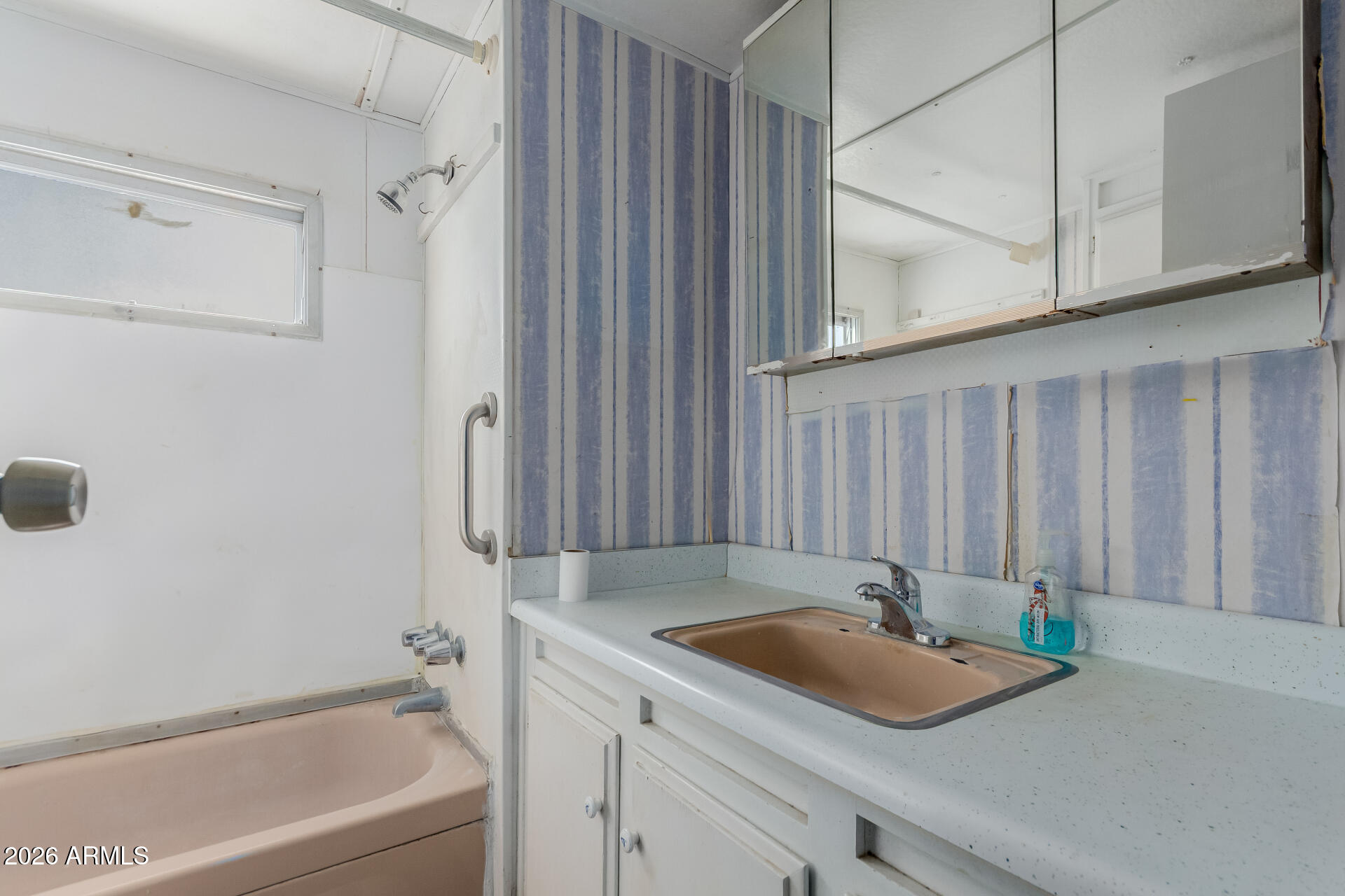 2434 East Main Street, Unit 123 Mesa, AZ 85213 - Photo 18 of 29 a bathroom with a sink and a bathtub