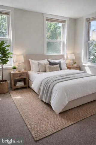 a view of street with sitting area