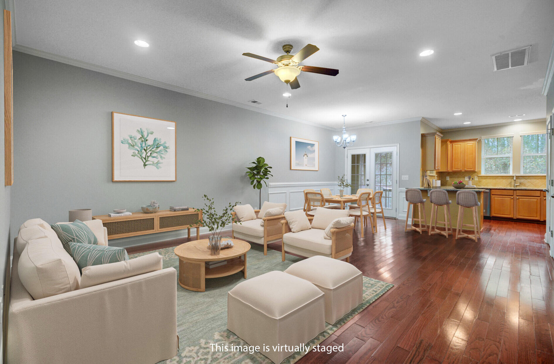 1265 Dingle Road Mount Pleasant, SC 29466 - Photo 46 of 50 Staged - Second Level Open Floor Plan (1