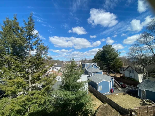 a view of a house with a garage
