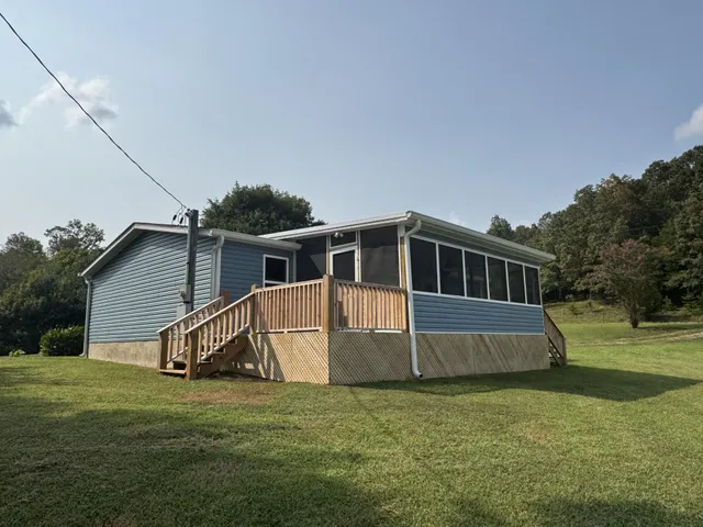 a house view with a garden space