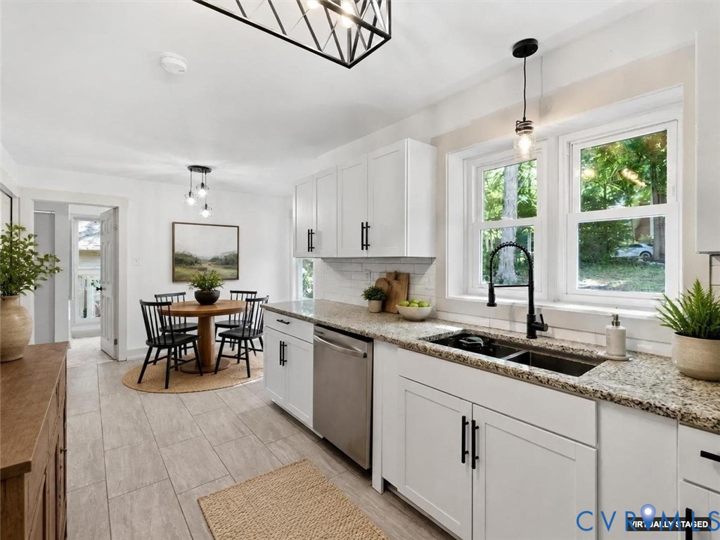 4113 Poplar Grove Road Midlothian, VA 23112 - Photo 14 of 34 Kitchen featuring white shaker-style cabinetry, a