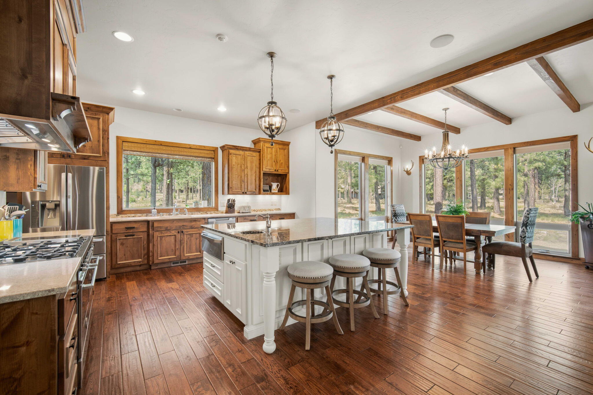 56328 Fireglass Loop Bend, OR 97707 - Photo 11 of 72 Open kitchen with high end appliances and beautiful views.