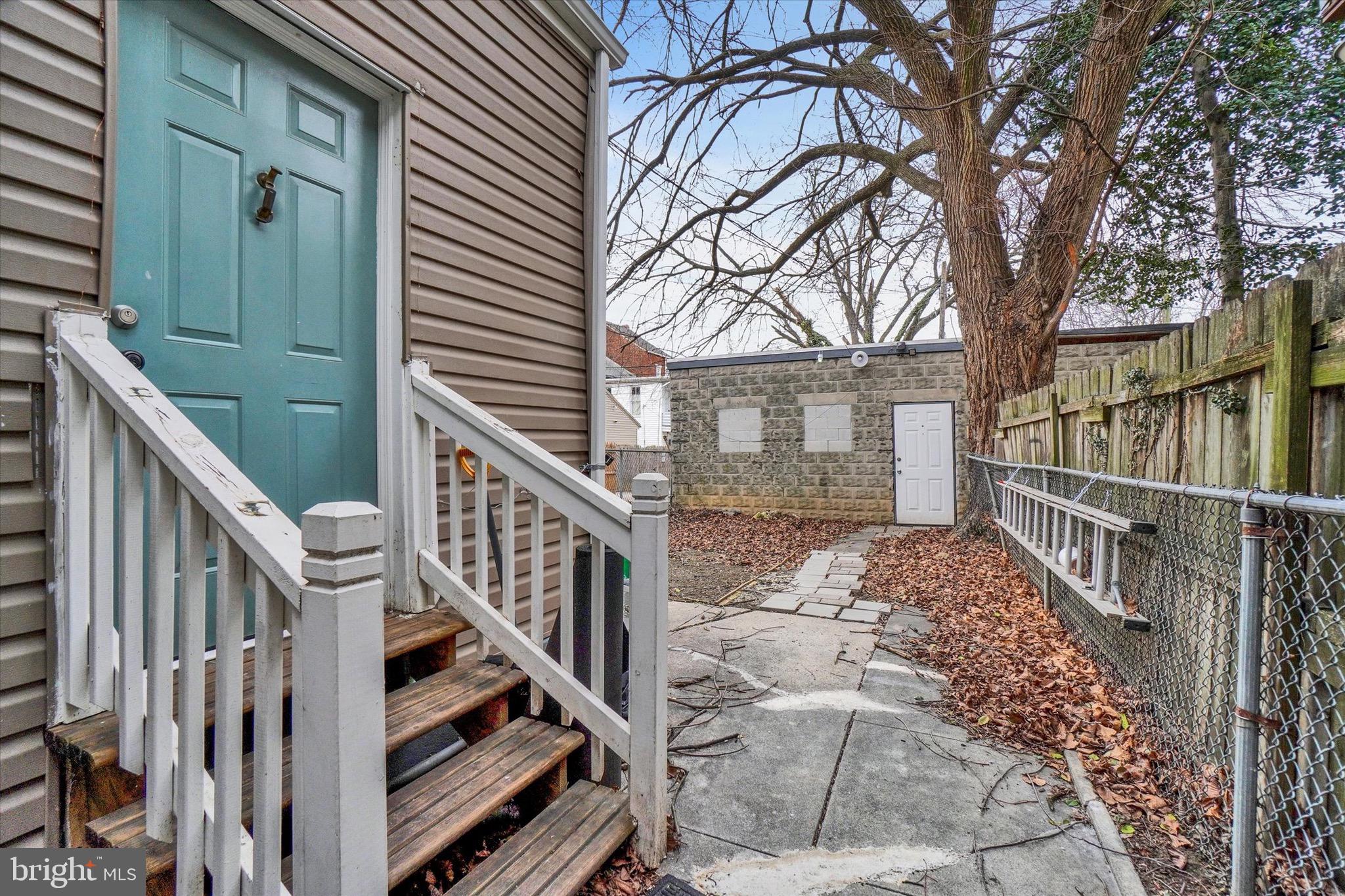 442 South Duke Street York, PA 17401 - Photo 17 of 24 a view of entryway with wooden stairs and fence