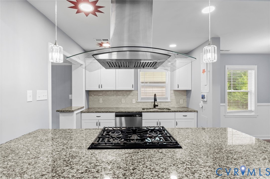 3424 Danbury Road Richmond, VA 23234 - Photo 6 of 37 Kitchen featuring island exhaust hood, white cabin