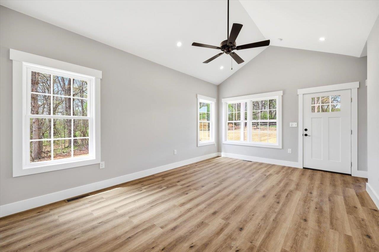 103 Hilltop Terrace Road Staunton, VA 24401 - Photo 5 of 47 a view of empty room with wooden floor and fan