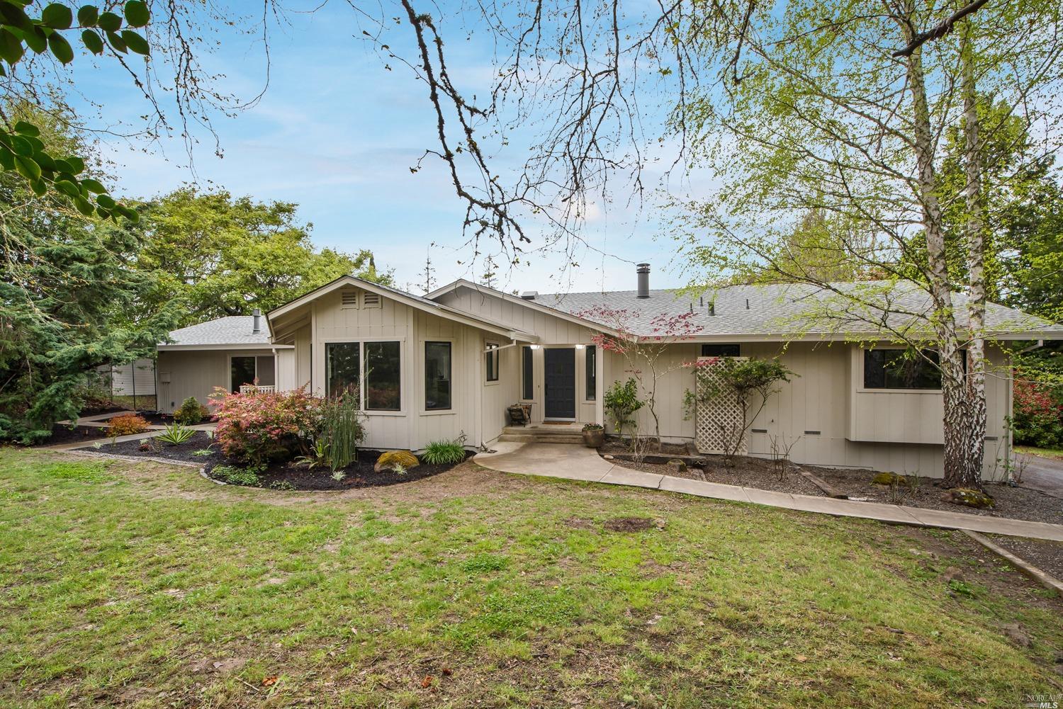 1070 Ferguson Road Sebastopol, CA 95472 - Photo 1 of 1 a front view of a house with garden