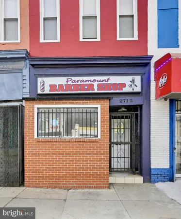 a front view of a building