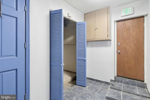 a view of closet area