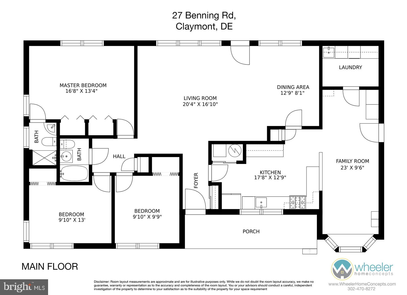 27 Benning Road Claymont, DE 19703 - Photo 24 of 27 Floor Plan