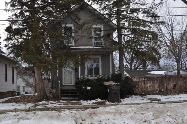 a front view of a house