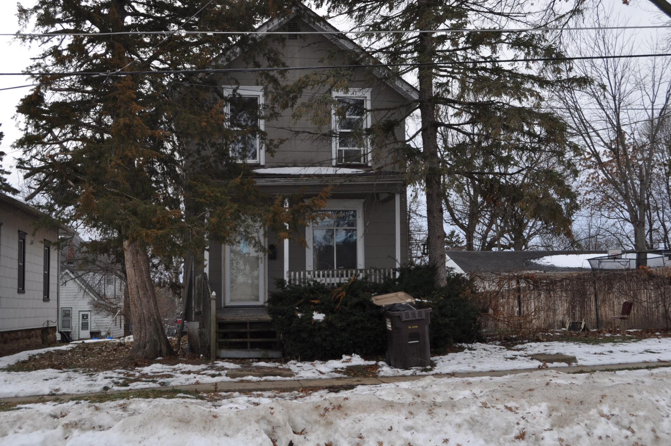 a front view of a house