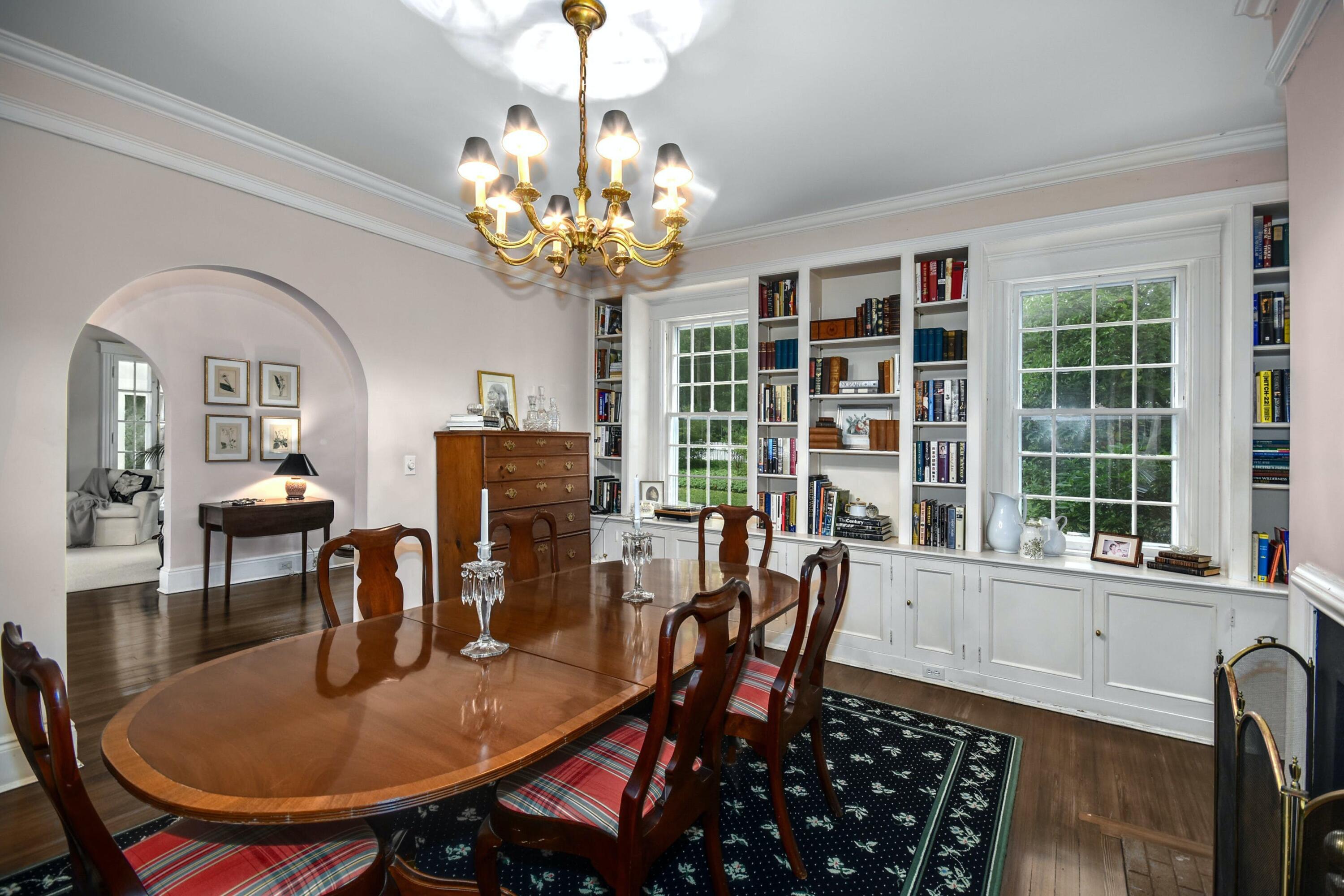 162 Marshall Ridge Road New Canaan, CT 06840 - Photo 11 of 29 a view of a dining room with furniture window and outside view