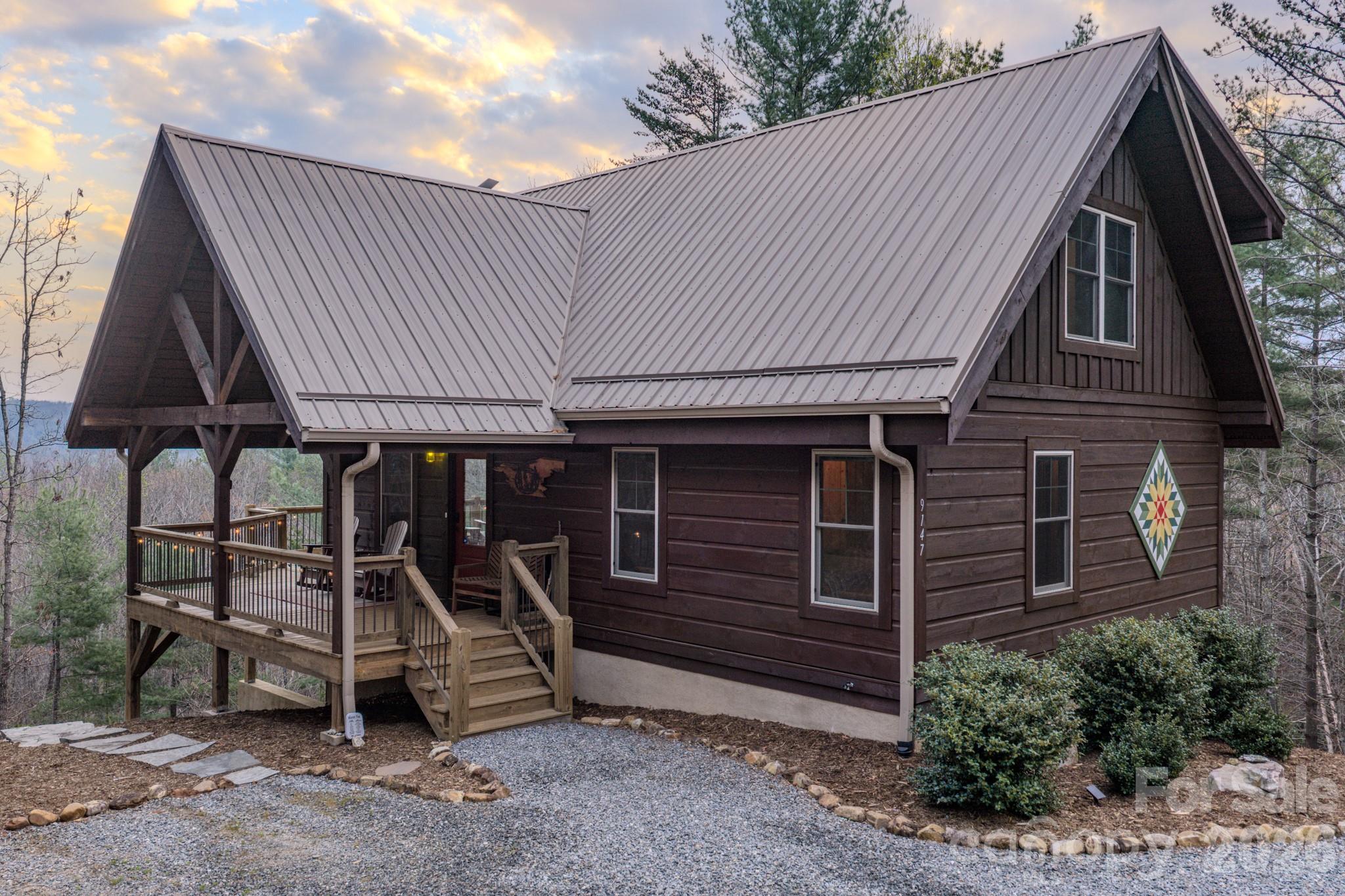 9147 Shortoff View Terrace Nebo, NC 28761 - Photo 31 of 48 a view of a house with backyard