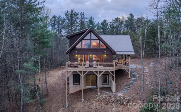 a view of a outdoor space with mountain view