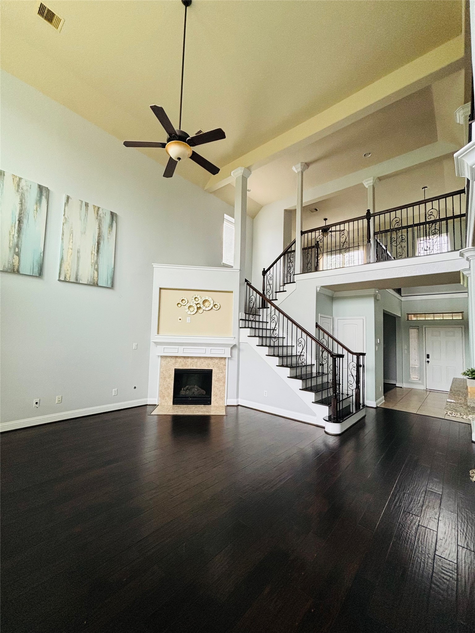 419 Blossom Terrace Lane Rosenberg, TX 77469 - Photo 6 of 19 a view of entryway and hall with wooden floor