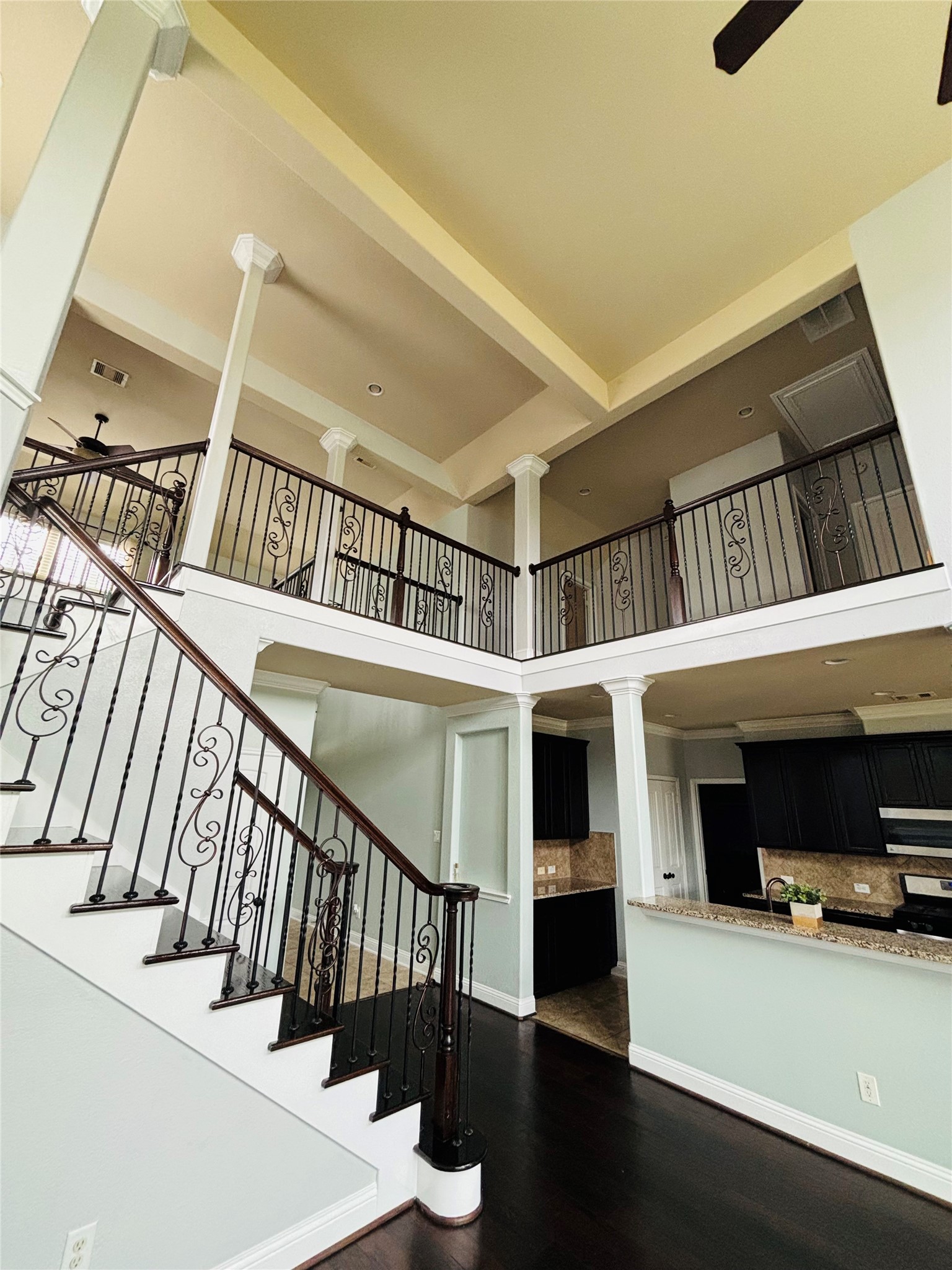 419 Blossom Terrace Lane Rosenberg, TX 77469 - Photo 7 of 19 a view of entryway and hall with wooden floor