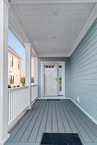 a view of a house with wooden floor