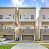 a front view of a building with yard
