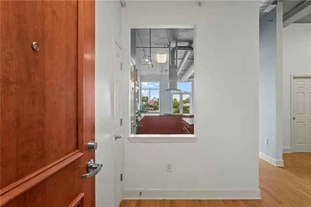 a view of balcony and bathroom