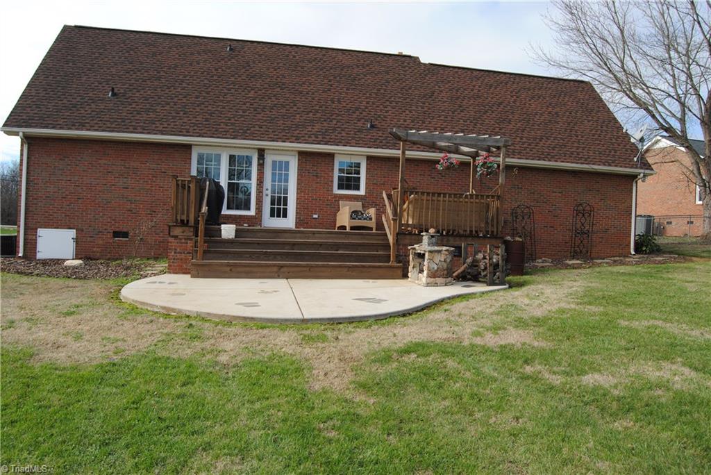 3624 Old Mountain Road Trinity, NC 27370 - Photo 14 of 15 Rear view of home with new deck and patio perfect for entertaining