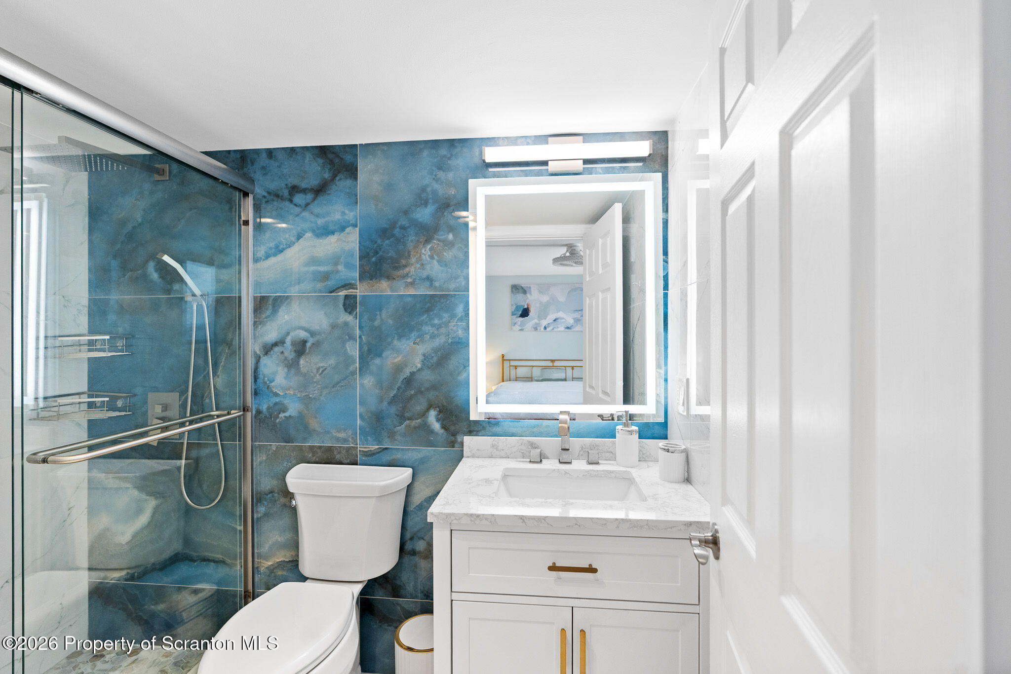 220 Linden Street, Unit 503 Scranton, PA 18503 - Photo 24 of 40 a bathroom with a sink toilet and shower