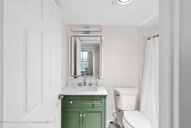 an aerial view of a city