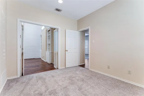 a view of an empty room