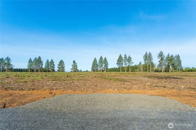 a view of a lake with a mountain in the back
