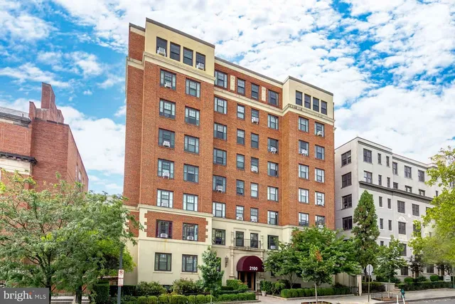 a front view of a building