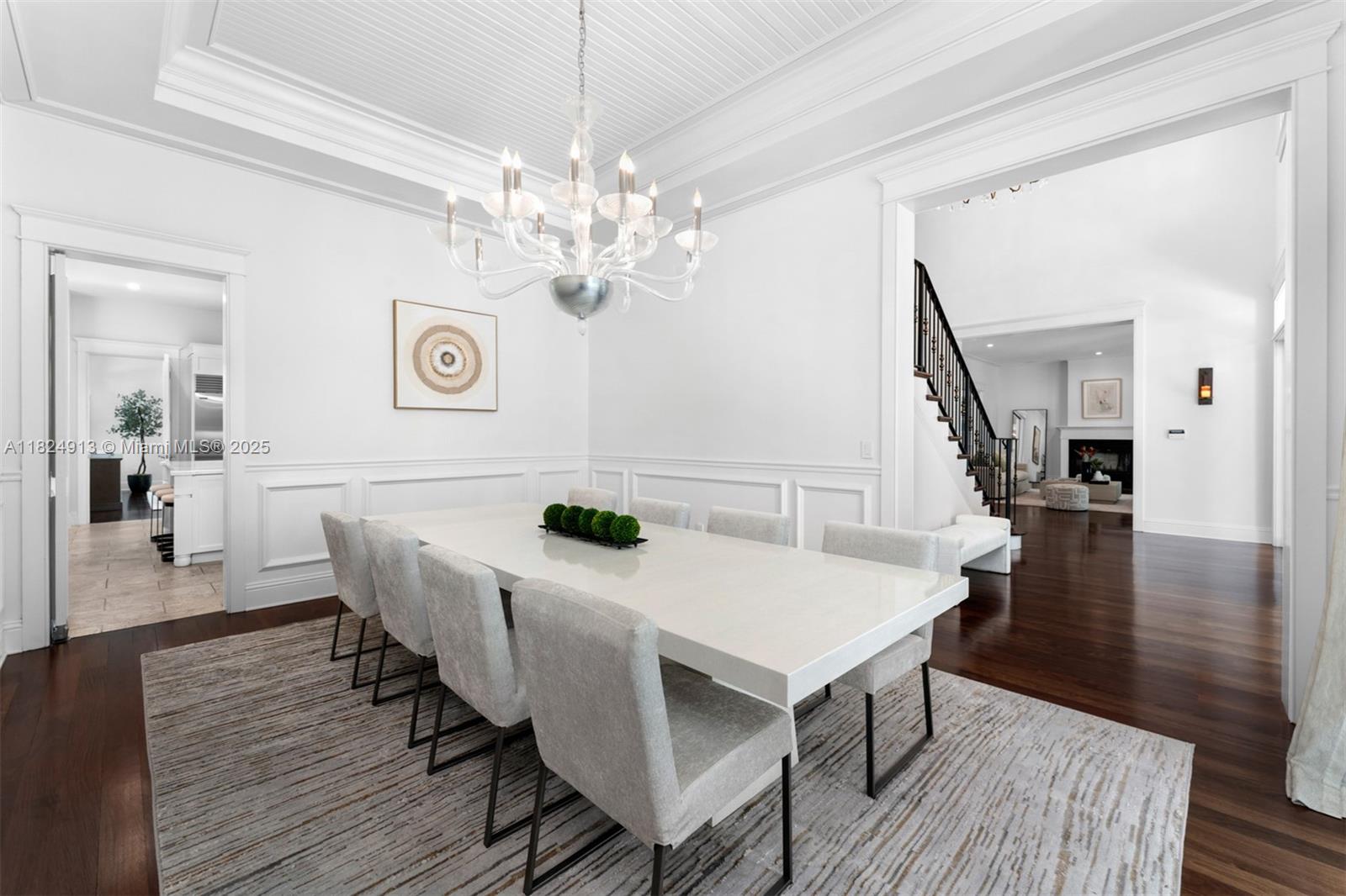 7415 Southwest 49th Place Miami, FL 33143 - Photo 21 of 60 a view of a dining room with furniture and wooden floor